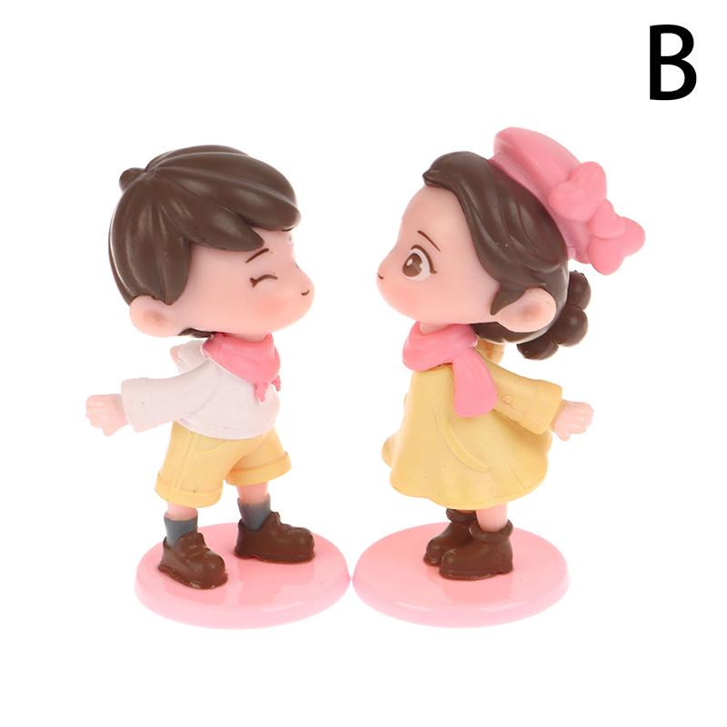 

Милые мультяшные парные фигурки, украшения для автомобилей, фигурки, аксессуары для приборной панели автомобиля для девочек, подарки