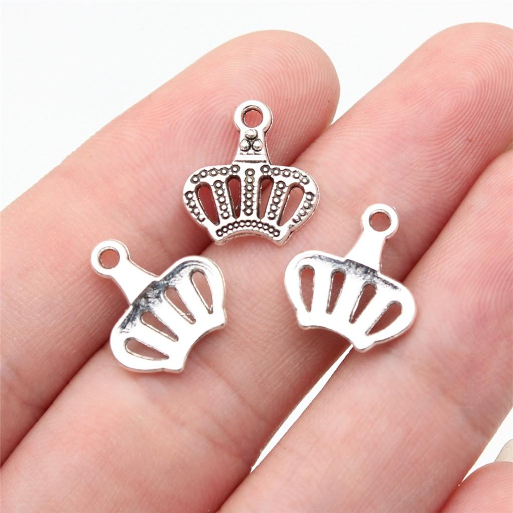 Charms Crown Pendants Minimalist Jewelry Components QC035