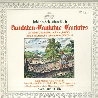 LP Record KARL RICHTER - Bach: Cantata BWV.92,126 MA5058 ARCHIV PRODUKTI Japan Classical Used