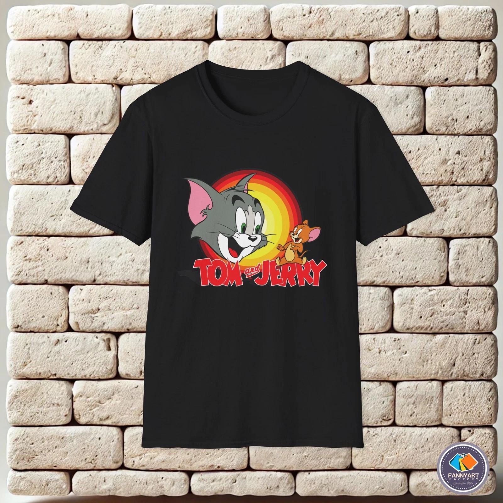 Tom & Jerry Logo Unisex T-Shirt XL