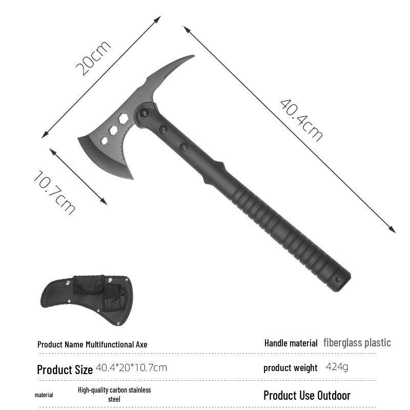 Multifunctional Outdoor Camping and Survival Axe with Saw