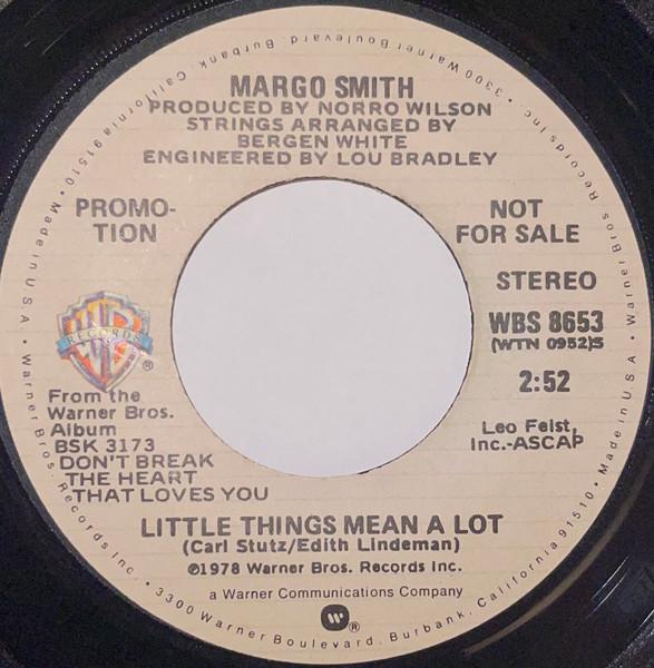 

7inch Record MARGO SMITH Little Things Mean A Lot WBS8653PROMO Warner Bros. Re 1978 US CountryFolk Used