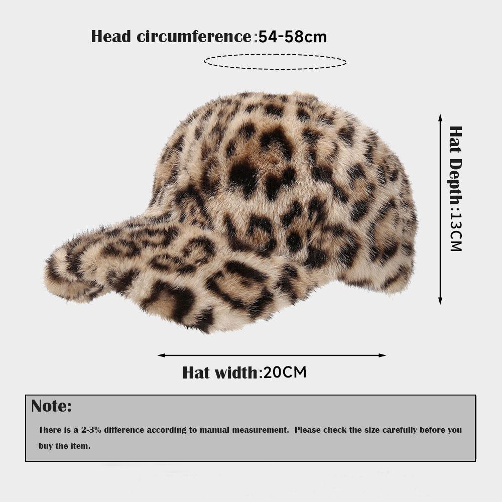 Casual Plush Hat Adjustable Duckbill Cap Street Fashion Baseball Cap Autumn Winter