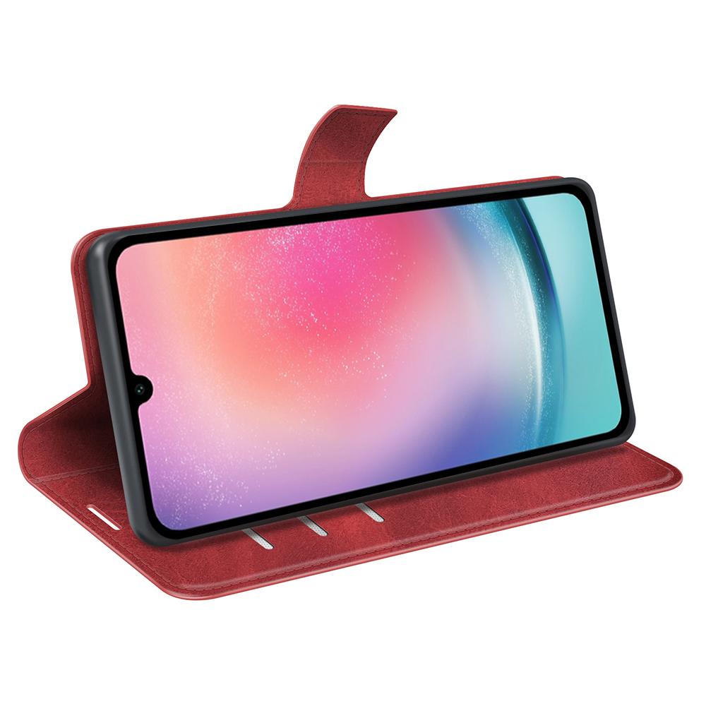 For Samsung Galaxy A16 5G/A16 4G Stand Case Anti-Scratch Calf Texture Leather Phone Cover