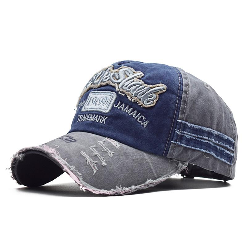 Wornout Cap Fashionable Torn Edges 1969 Baseball Cap Shading Sun