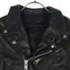 NINE Long Sleeve Double Riders Jacket F Black Side Lace-up Men's Used