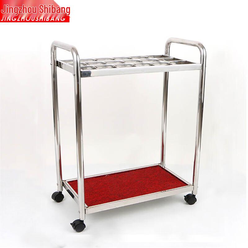 Jingzhou Shibang Floor-Standing 18-Slot Stainless Steel Umbrella Rack