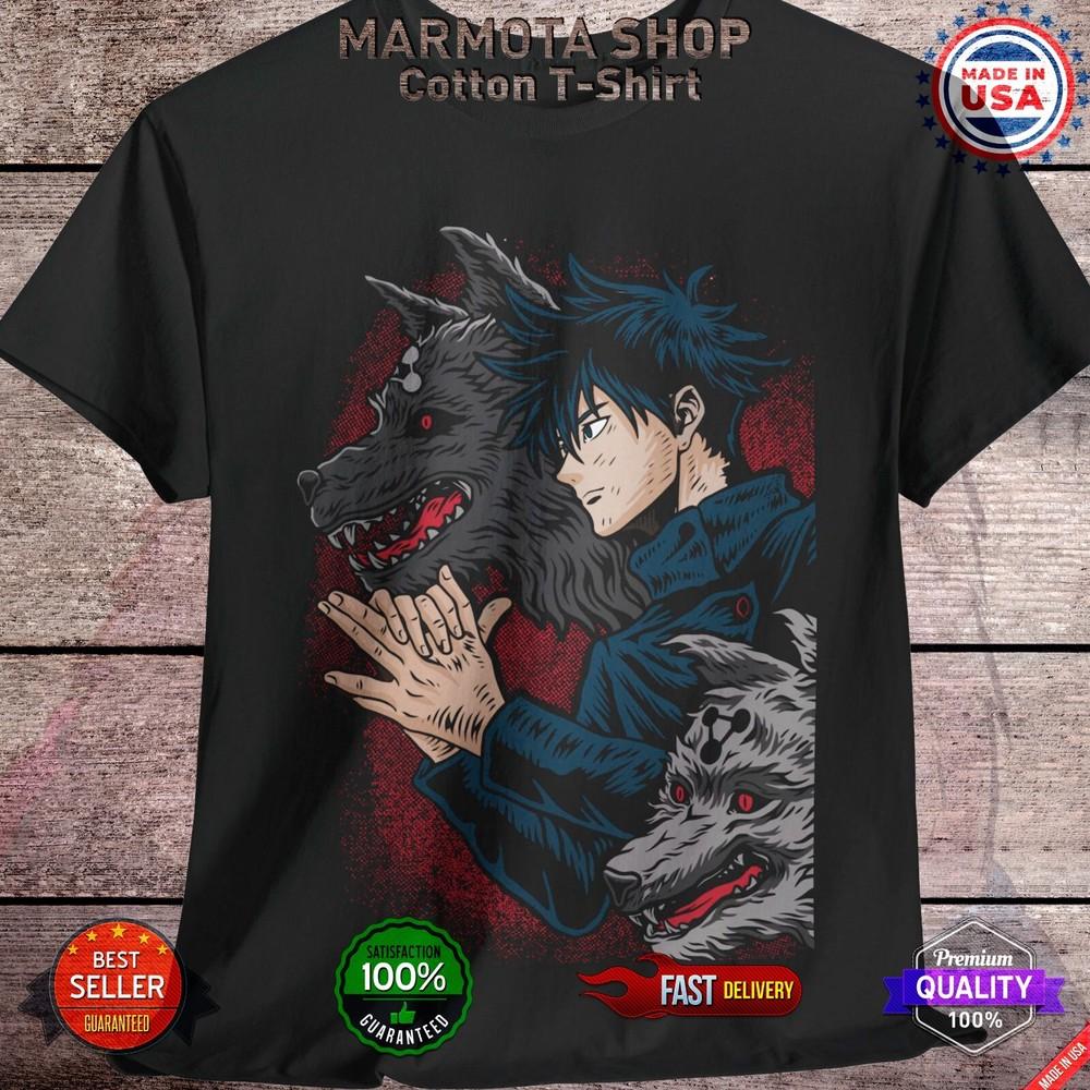 

Shikigami Megumi Fushiguro Jujutsu Kaisen T-Shirt Anime Japanese Tee Shirt JJK S