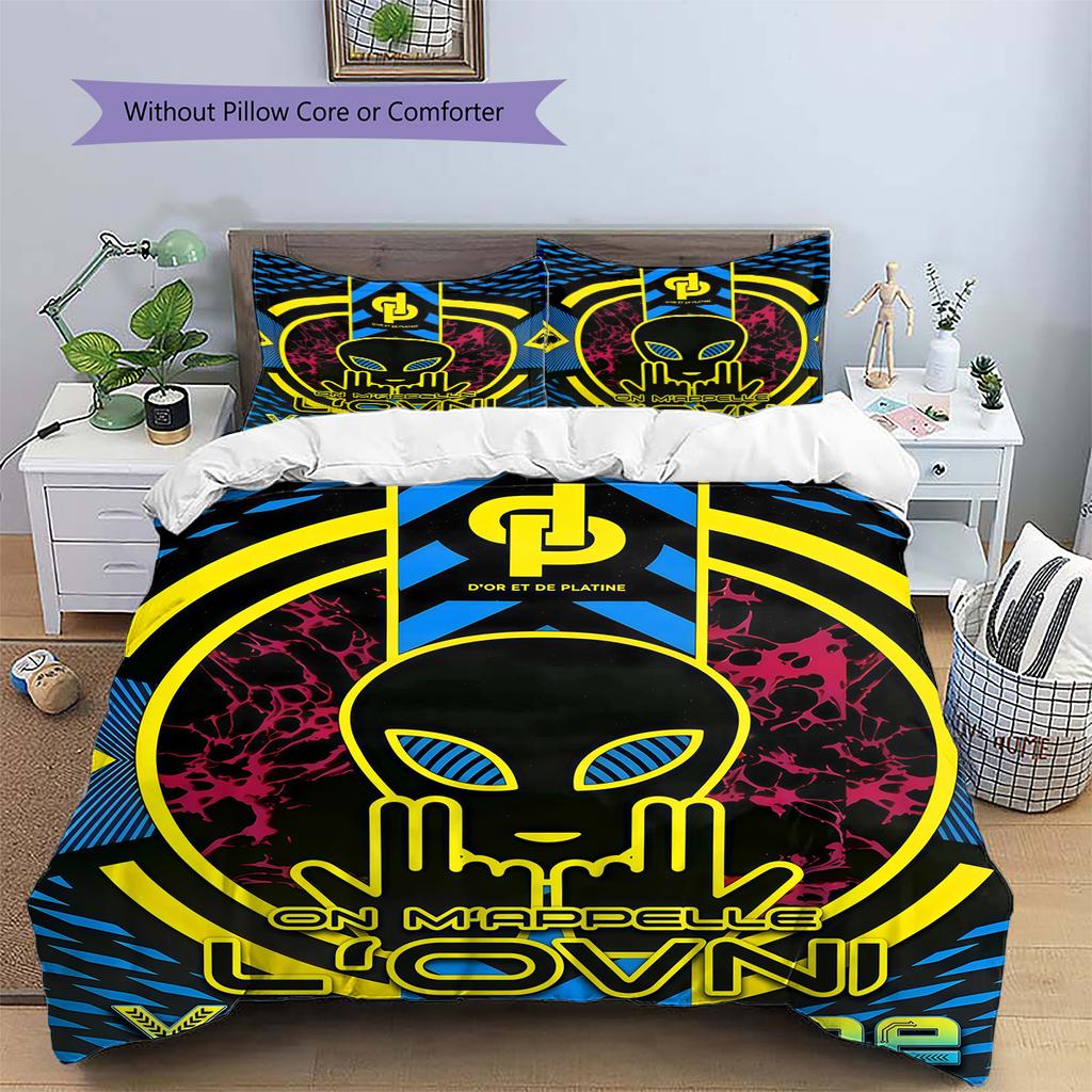 Custom Name JuL C'est Pas Des Lol Bedding,Quilt Set Quilt Cover Pillowcase Home Birthday Gift(1 * duvet cover + 2 * pillowcase, without core) -HE74