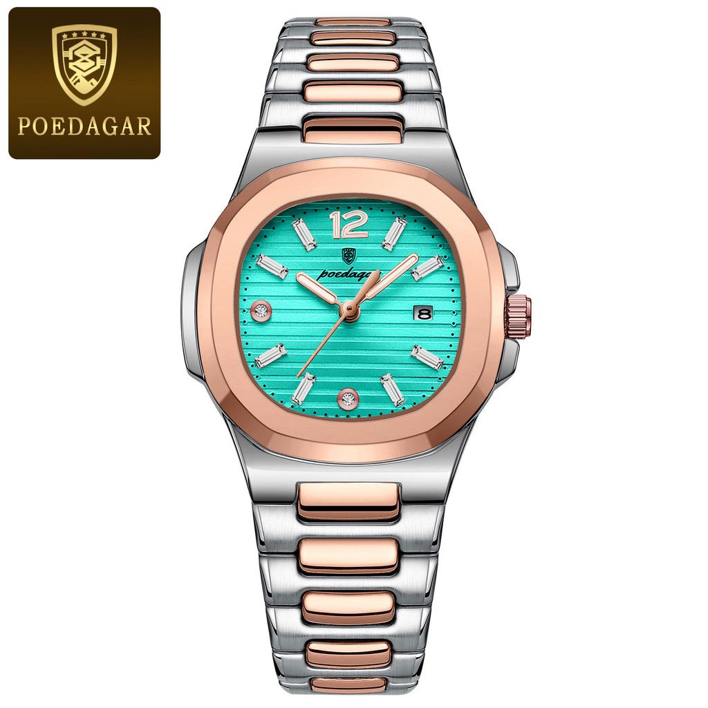 POEDAGAR Luxury Woman Watch Sports Quartz Ladies Watch for Women Waterproof Luminous Date Female Clock Dress Watches+box