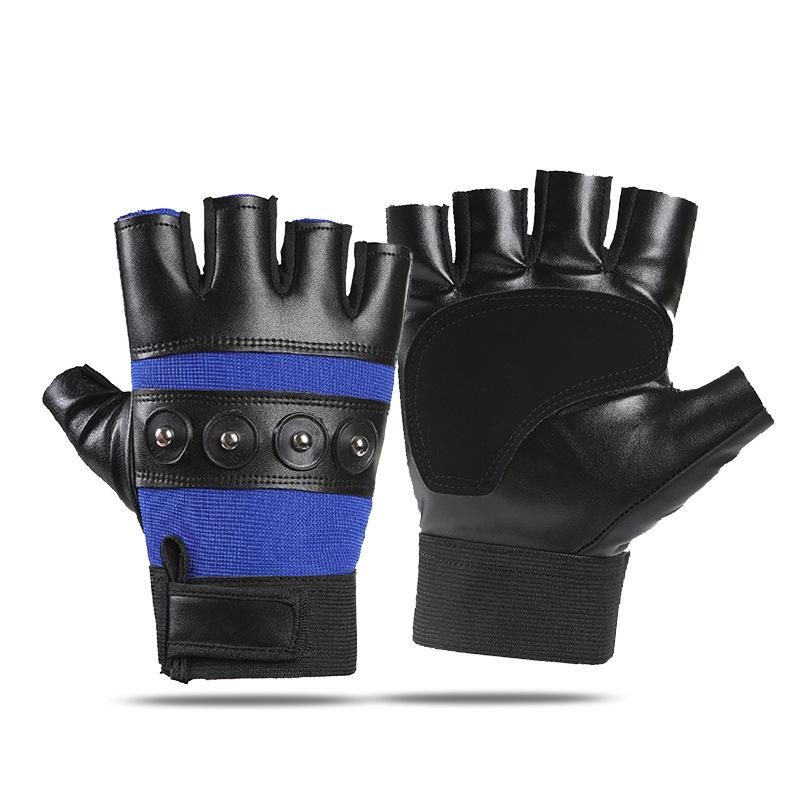 Tactical Half Finger Gloves Men's Spring and Autumn Outdoor Sports Anti Fall Protection Fighting Fighting Anti Slip Cycling Half Finger Gloves