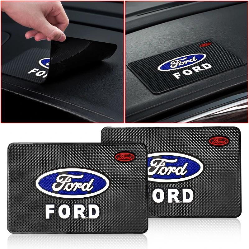 Silicone Car Dashboard Non Slip Mat Phone Glasses Anti-skid Pad For Ford Ranger Focus Kuga Mustang S-MAX Transit Mondeo Fusion
