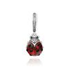 PAndora 792571c01 Red Ladybug Pendant And Dangle Silver Charm