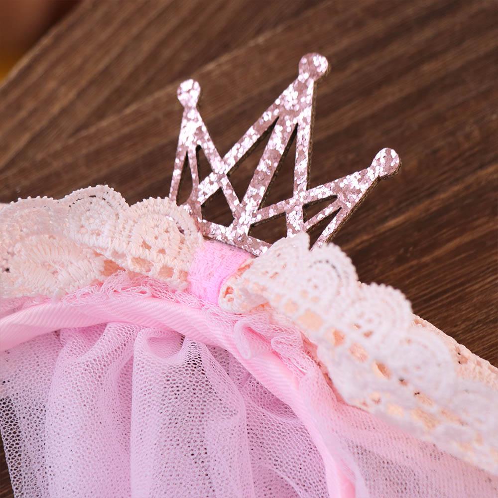 Mesh Birthday Hairband Crown Girls Hair Hoop Cute Happy Birthday Headband  Kids