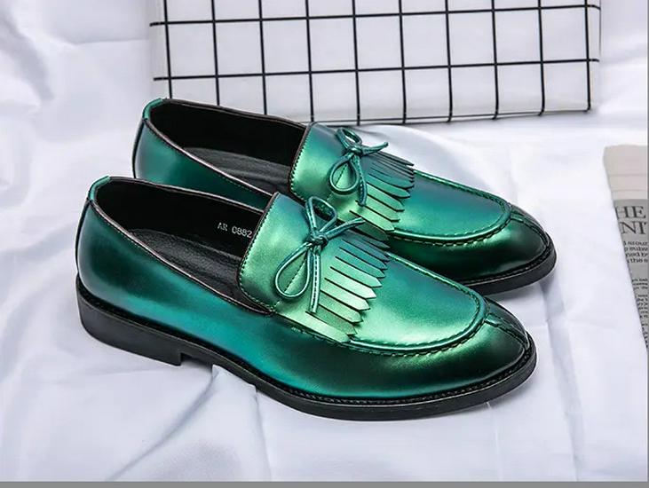 Men s Large Size Trendy Slip-on Leather Shoes - Autumn Business Casual Versatile Pull-on 41