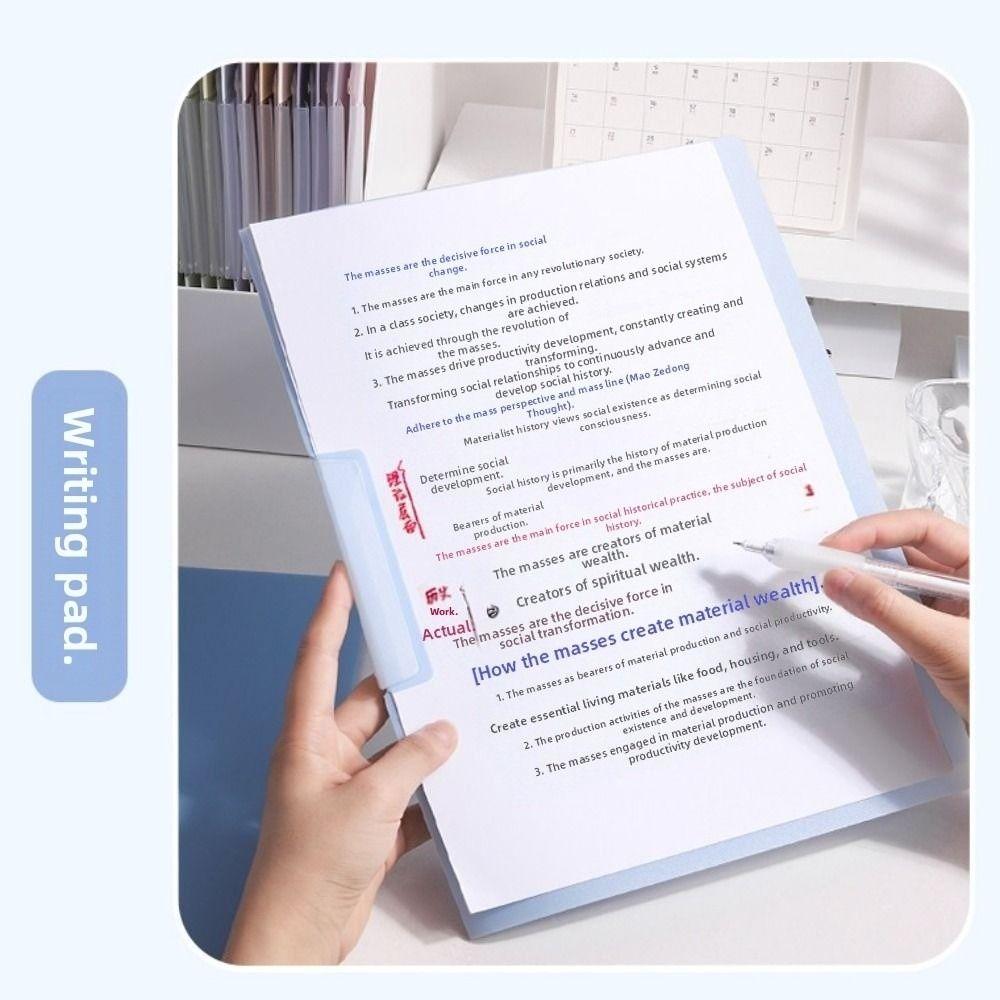 5Pcs Waterproof A4 File Folder Dustproof Paper Organizer Rotating Side Opening Folder  School Office