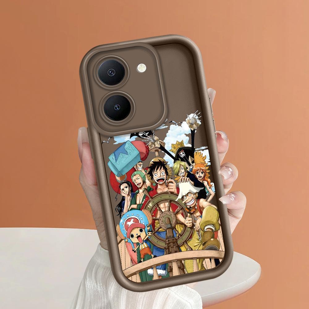 Soft Silicone Square Ladders Cartoon Pattern Full Cover Camera Protection Shockproof Case for iPhone Infinix Tecno Vivo