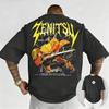 2026 New Summer Mens Tshirt  Demon Slayer Anime Shinee Print  Cool and Trendy Harajuku Style  Fashionable Casual Wear