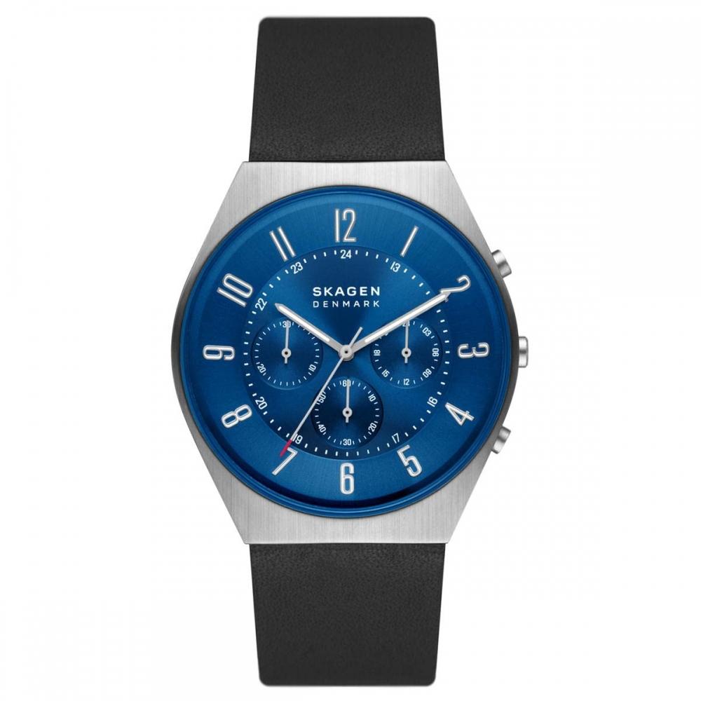 

[Skagen] Часы Grenen Chronograph SKW6820 мужские черные подлинные импортные