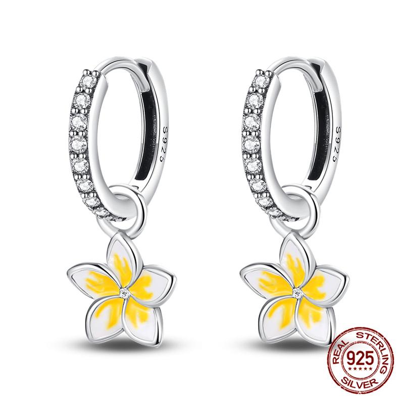 Original 100% S925 Silver Sunflower K Gold Pendant Earrings Iris Earrings Ladies Birthday Anniversary Gift