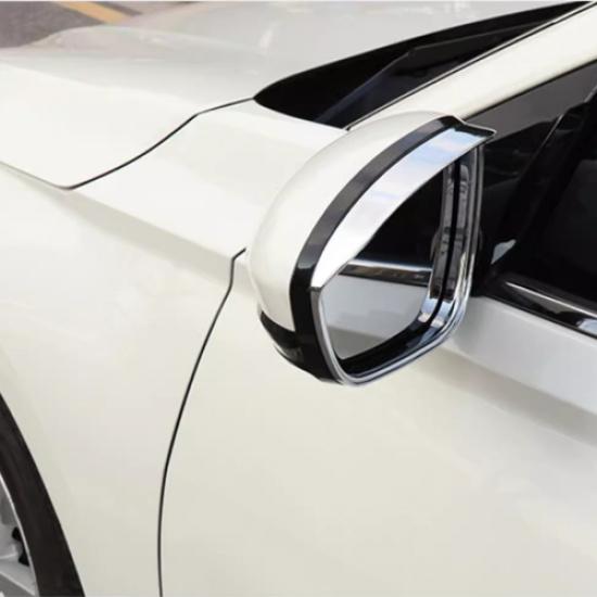 For Nissan Altima -2024 Side Mirror Rain Eyebrow Cover Trim Chrome 2PCS