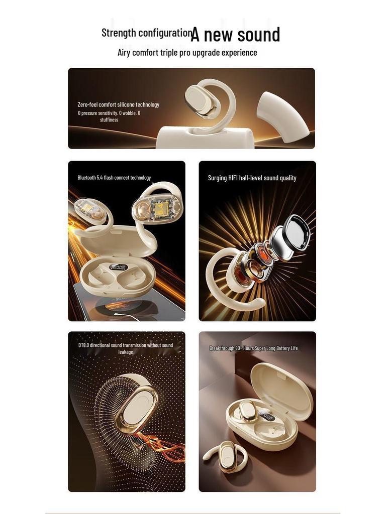 GT735Y Bluetooth 5.4 Smart In-Ear Headphones - High-Quality Sound, Comfortable Fit, Long Battery Life, Universal Compatibility