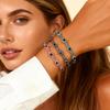 Evil Eye Crystal Beads Bracelet, Handmade String Adjustable Wristband, Amulet Protection Good Luck Bracelet For Women