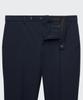 MUSINSA STANDARD Tapered Hidden Banding Crop Slacks [Navy]