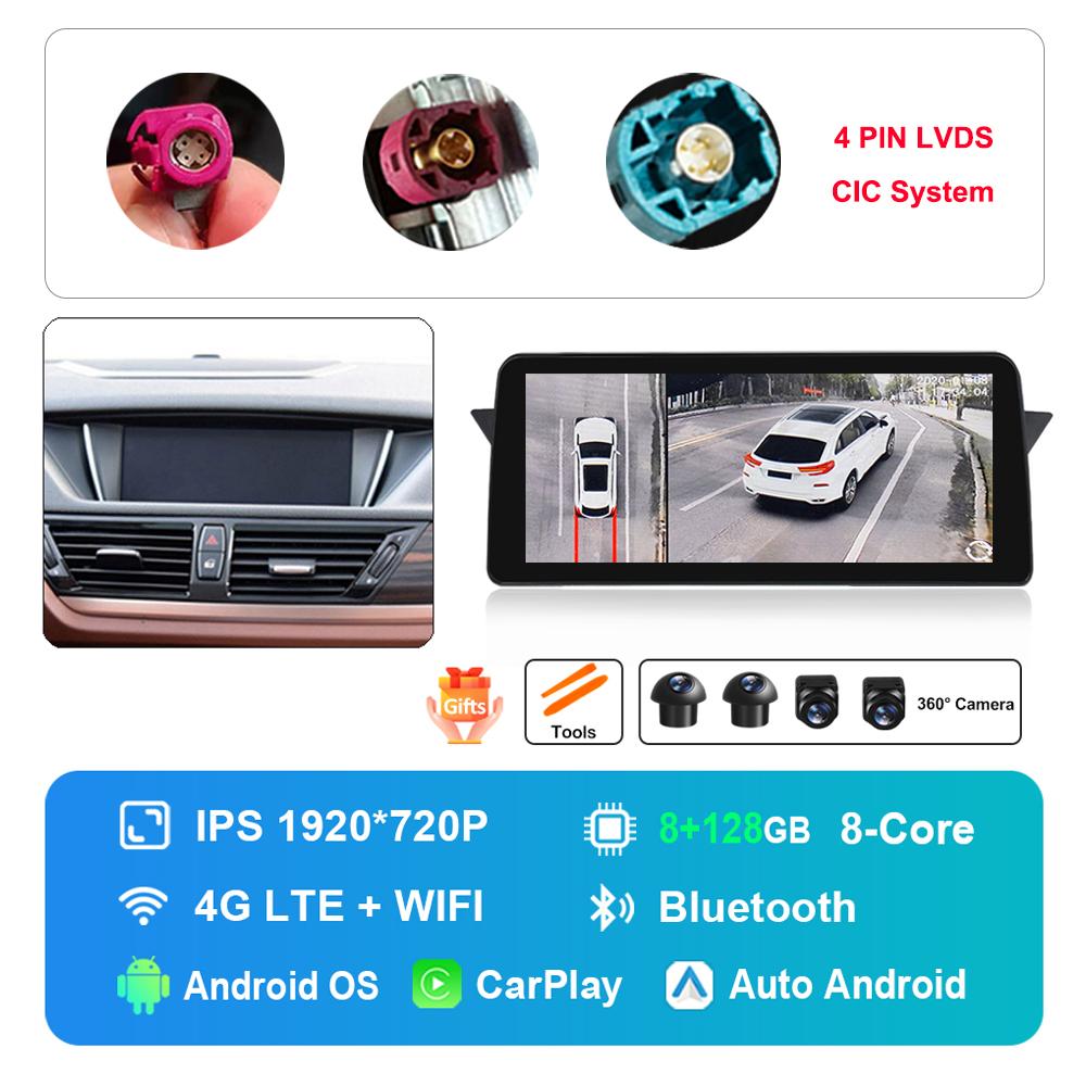 12.3 Inch for BMW X1 E84 2009 -2015 CIC System DSP Stereo GPS HD Touch Screen Android Car Radio Multimedia Player GPS 4G WiFi