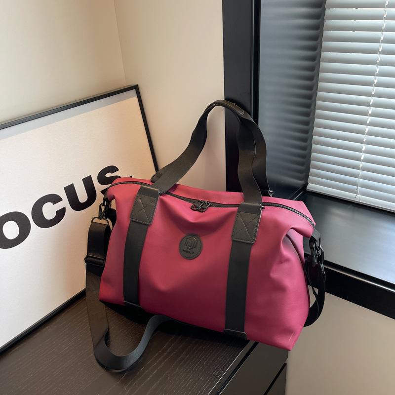 Women's Short Trip Portable Handbag: Large Capacity Korean Style Sports & Fitness Luggage Bag