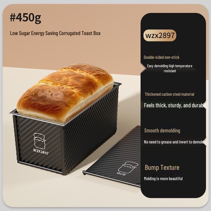 Rectangular Gold Non-Stick 450g Bread & Cake Loaf Pan with Lid