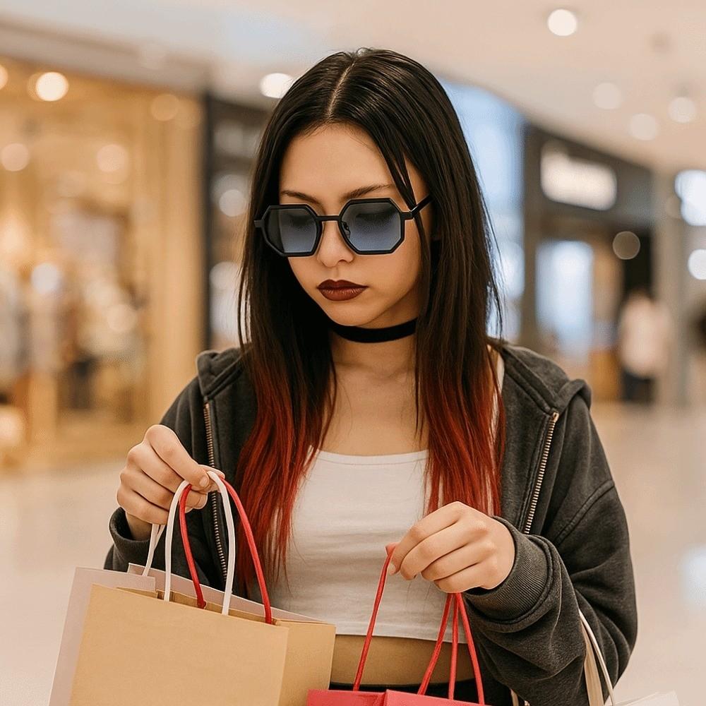 Large Frame Double Beam Sun Glasses UV400 Multicolor Eyewear Polygon Sunglasses  Unisex