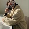 Autumn and Winter New Imitation Mink Fur Jacket Women's Long Plush Stand-up Collar Imitation Mink Loose