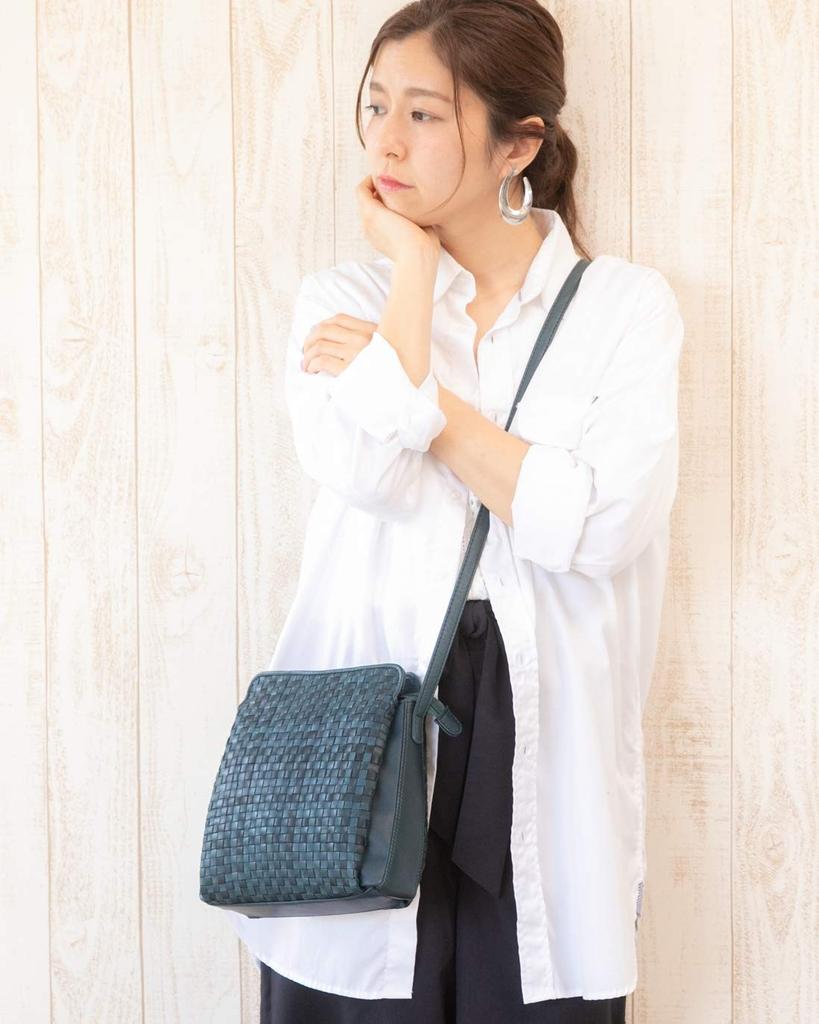 BAG since Imai Bag Shoulder Bag Genuine Leather Bag Crossbody Pochette Pony Mesh Large Capacity Large Capacity Zipper [IMAI 1977] Women's (33165 Blue)