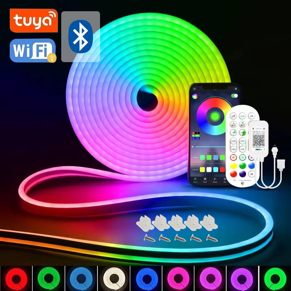 RGB Neon LED Streifenlichter USB 5V Wasserdicht Neon LED Flexibles Bandband Lichter für Zuhause Gaming-Raum Dekor Beleuchtung