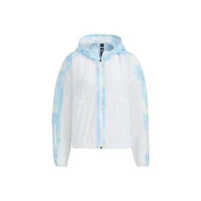 Met Aop Wb Sports Hooded Jacket for Women, White