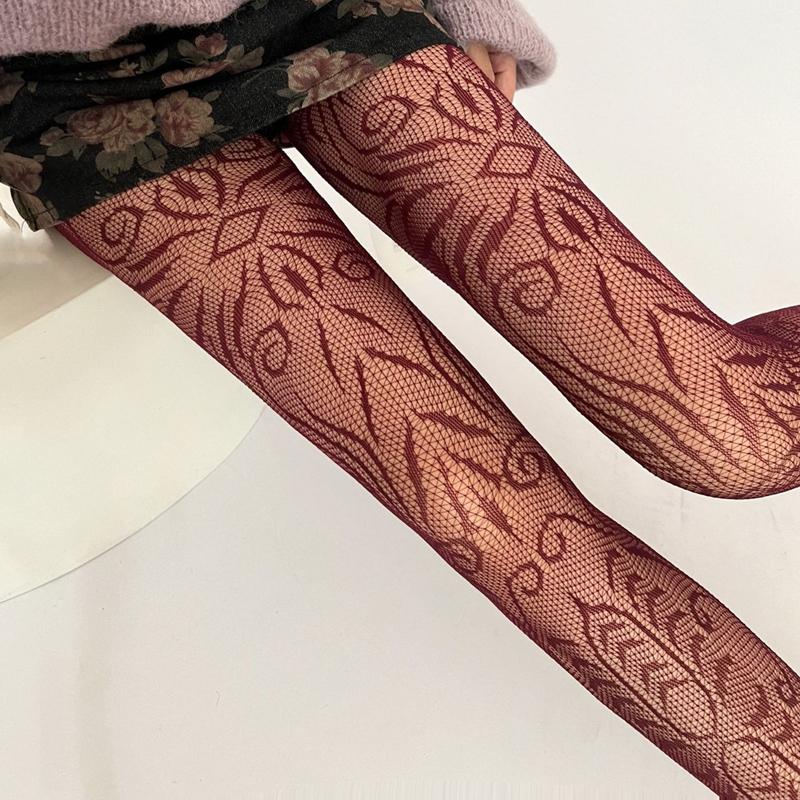 New Women's Tights Sexy Charming Mesh Women Bottom Pantyhose Fashion Fishnet Ladies Office Party Leggines Hollow Out Stockings