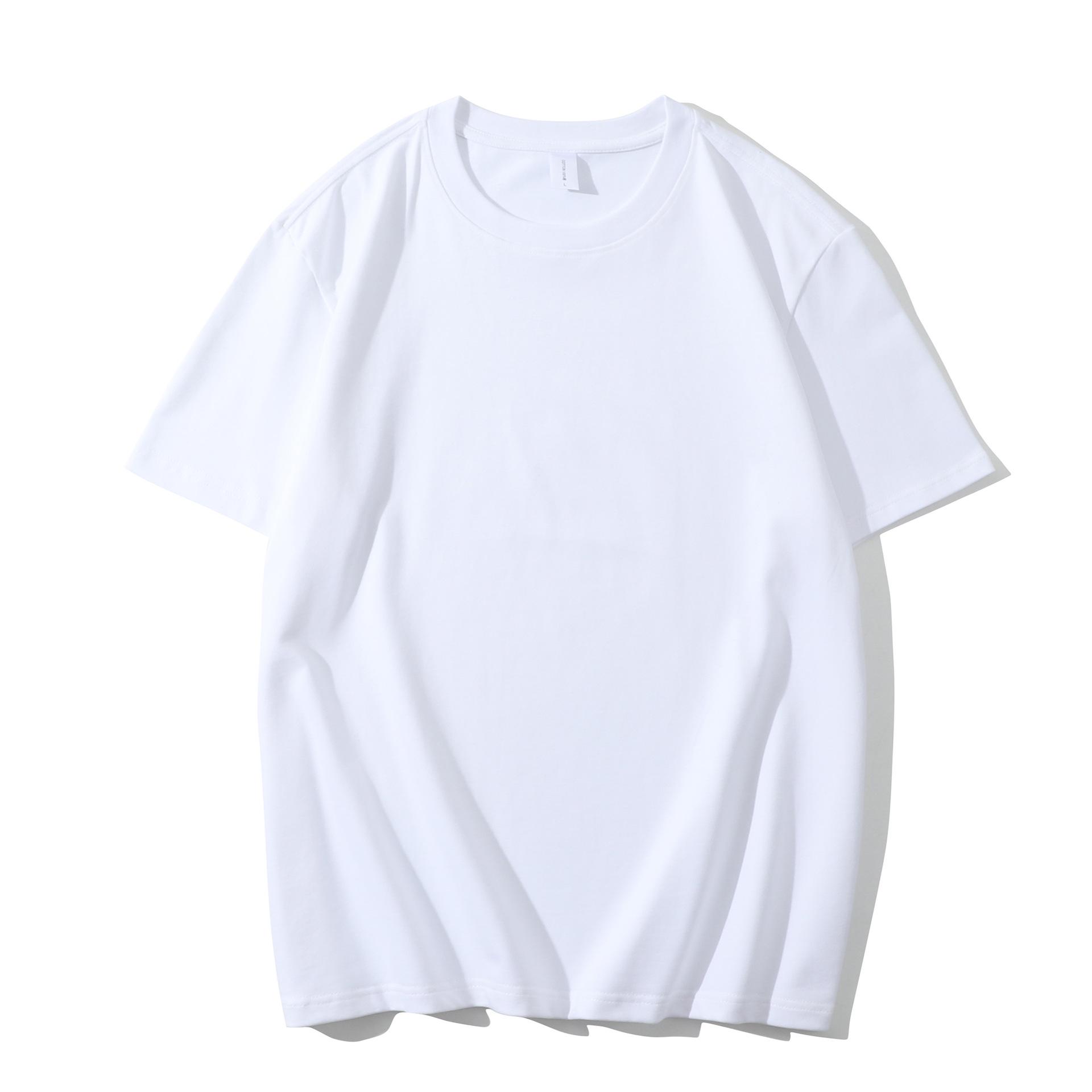 

Черно-белая классическая футболка с коротким рукавом и круглым вырезом, тяжелая 300 г, унисекс, 100% хлопок 3XL белый