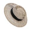 Versatiles Western Straw Hat Durabililty Straw Hat Gardening Breathable Sun Hat for Travel and Leisures Black