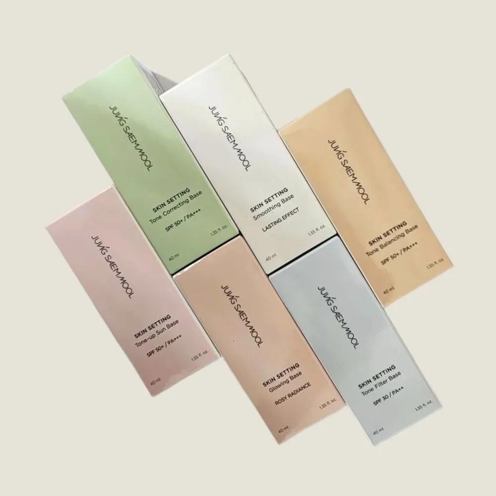 

JUNG SAEM MOOL Skin Setting Base 40ml 5 Types (Tone Correction, Redness Reduction, Tone-Up, Sun Glow) Tone Balancing Base