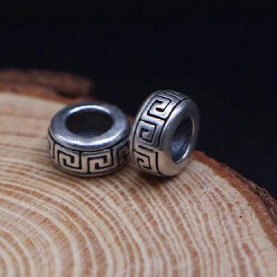 Retro Muster Perlen: Abstandshalter und Radperlen für DIY-Schmuck und geflochtene Seilarmbänder