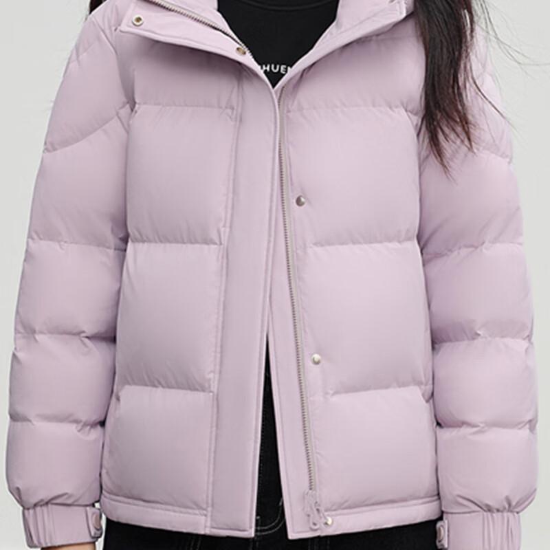 Xuezhongfei Women's Loose Fit Detachable Hood Short Down Jacket