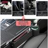 1pc Car Seat Gap Filler Organizer with Cup Holder PU Leather Car Side Seat Storage Box Multi-functional Car Interior Organizer F