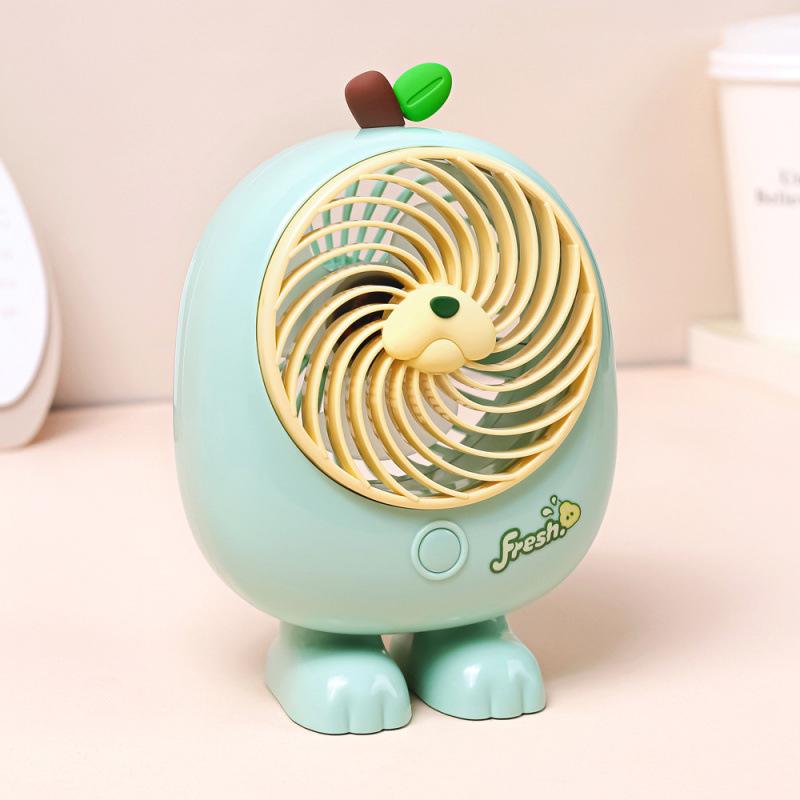 USB Rechargeable Cartoon Desktop Fan - Low Noise for Dorms and Offices 119*88*172mm