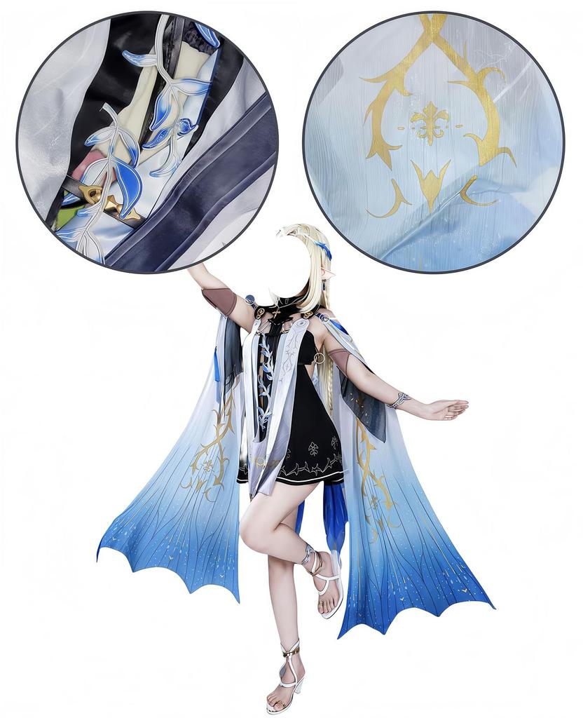 [NOKIJP] Narushio Cosplay Cartesia Cosplay Disfraz Cartesia Meichou Wuthering Waves Meichou Juego Popular Disfraz Sesión de Fotos Cosplay (Cartesia, M)
