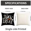 1Pc/4Pcs Halloween Pillow Cover, Trick Or Treat Decorative Pillow Cover, Black Spider Web, Pumpkin Head, Ghost Cushion Cover
