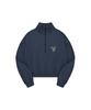 Volcom True To This Women'S Oversized Half-Zip Sweatshirt (Navy)
