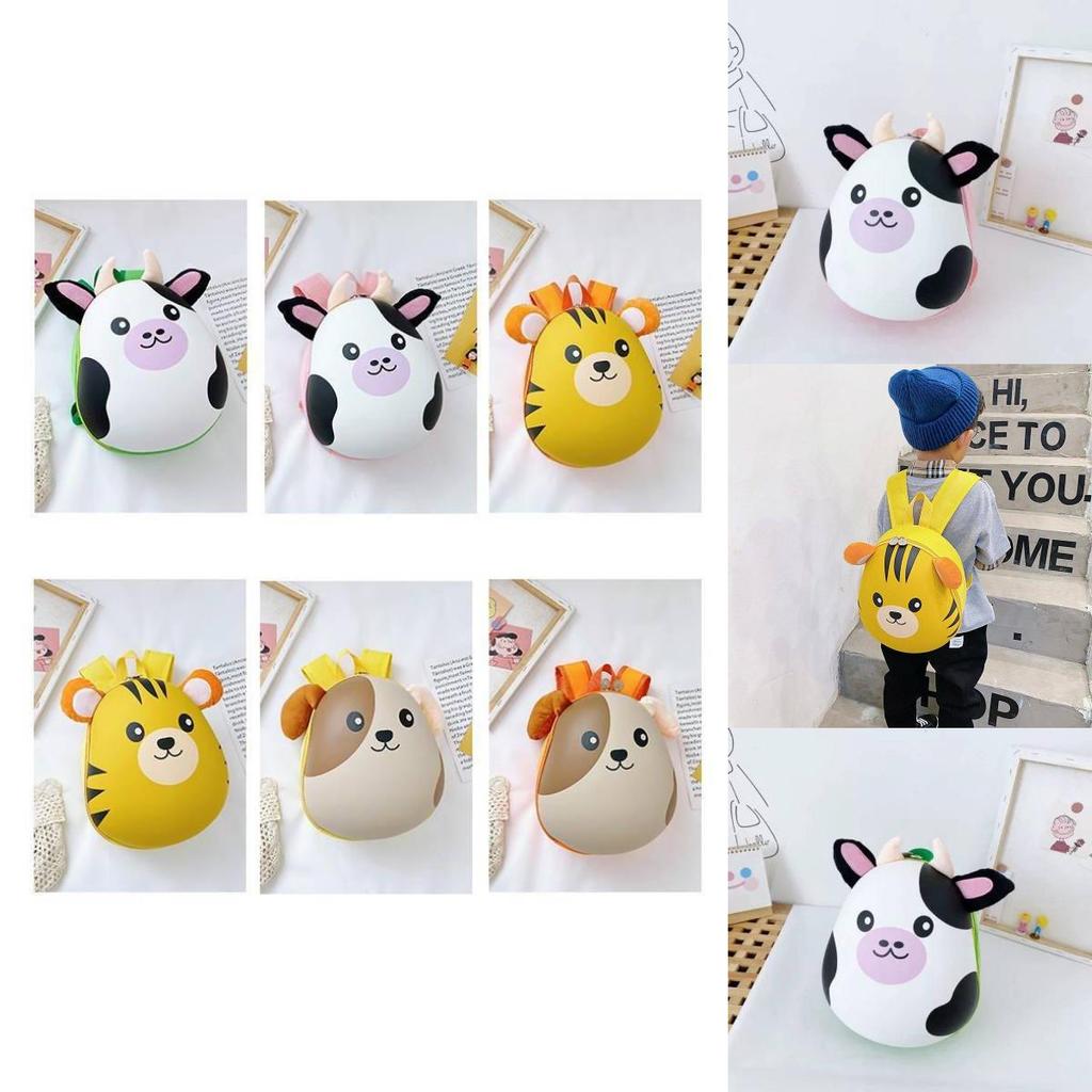 Dog Animal Print Polyester Backpack For Kindergarten Boys And Girls Special Characters Included