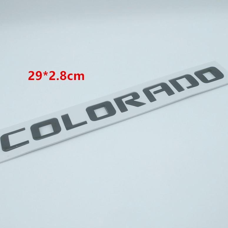 1pcs ABS for COLORADO Car Letter Rear Trunk Bumper Emblem Sticker Badge Decal styling auto Accessories