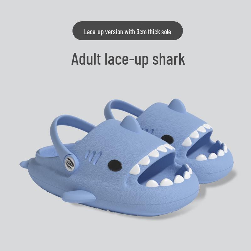 Shark Cartoon Anti-Collision Slippers for Women & Men - Summer Non-Slip Lazy Sandals with Thick EVA Soles